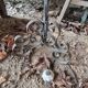 Wrought iron lamp post