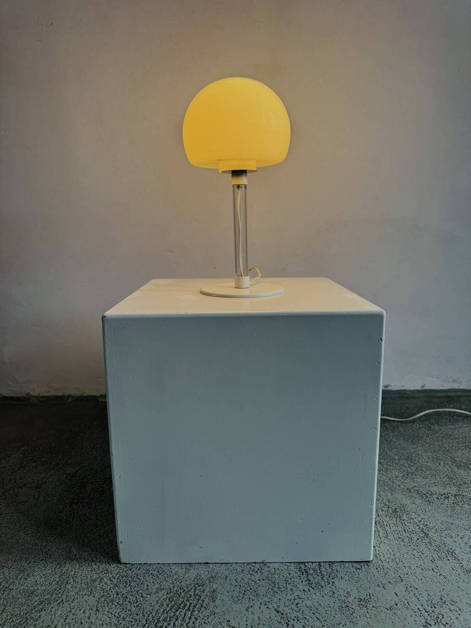 Opal Glass Sphere Table Lamp By Harco Loor For Harco Loor Design, The Netherlands 1980S