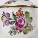 Antique sugar bowl in white porcelain Europe '800, painted ceramic