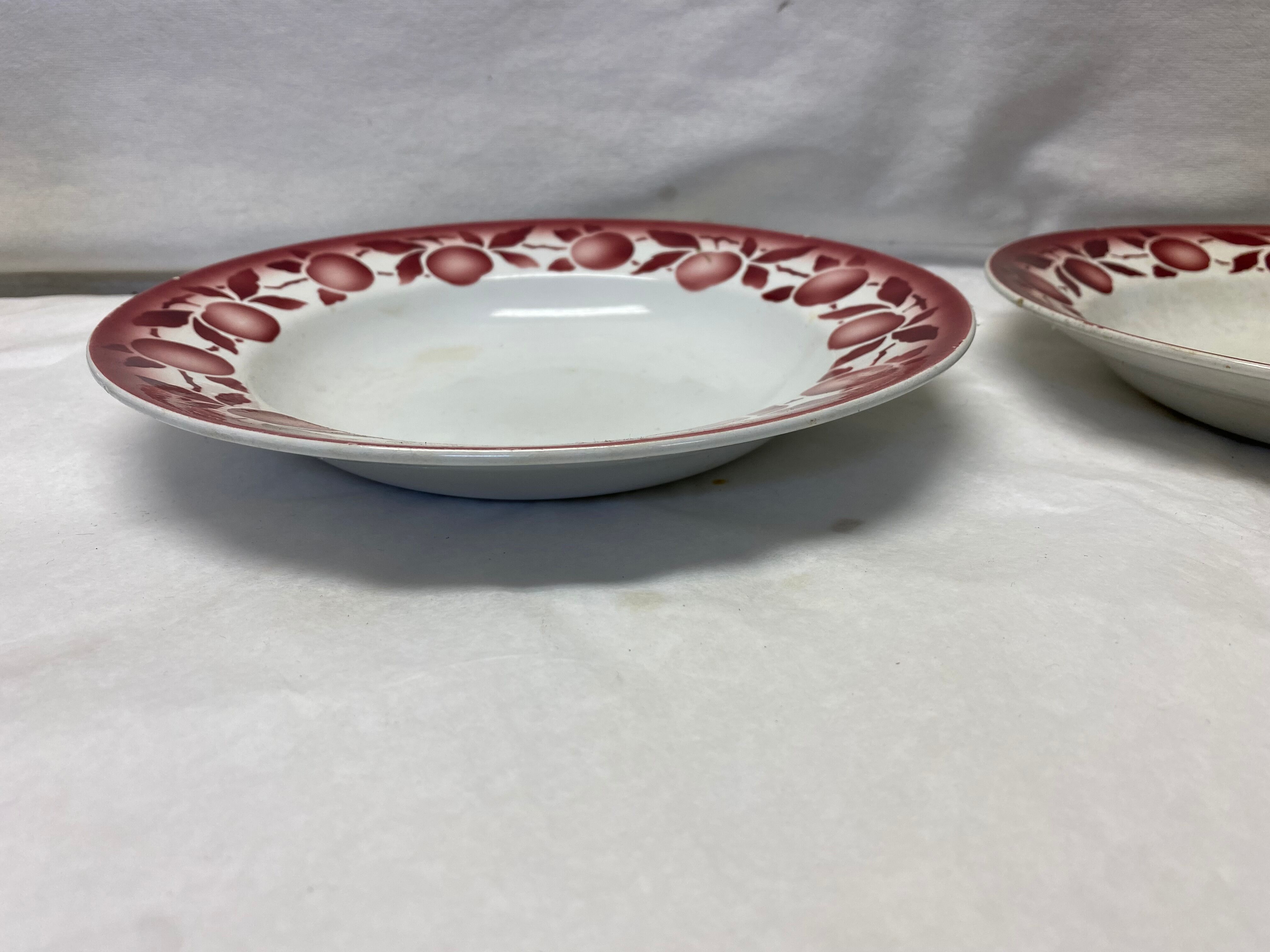 Set of 2 old plates Saint Amand