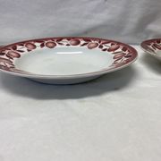 Set of 2 old plates Saint Amand