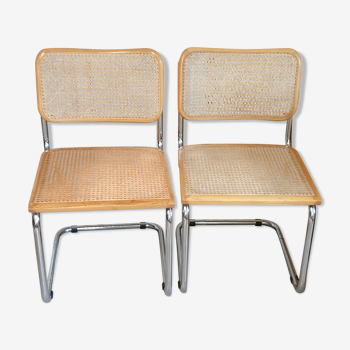Paire de chaises par Marcel Breuer made in italy