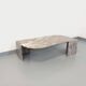 Vintage gray marble coffee table from the 70s