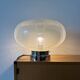 Mazzega Murano Lamp Puliginiso Glass and Stainless Steel 1971