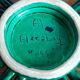 Bowl / Fruit bowl - Accolay ceramic - emerald green - vintage 1960s