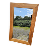Rectangular mirror in natural teak