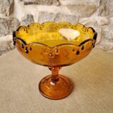 Amber glass cup