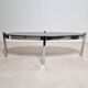 Vintage chrome and smoked glass coffee table