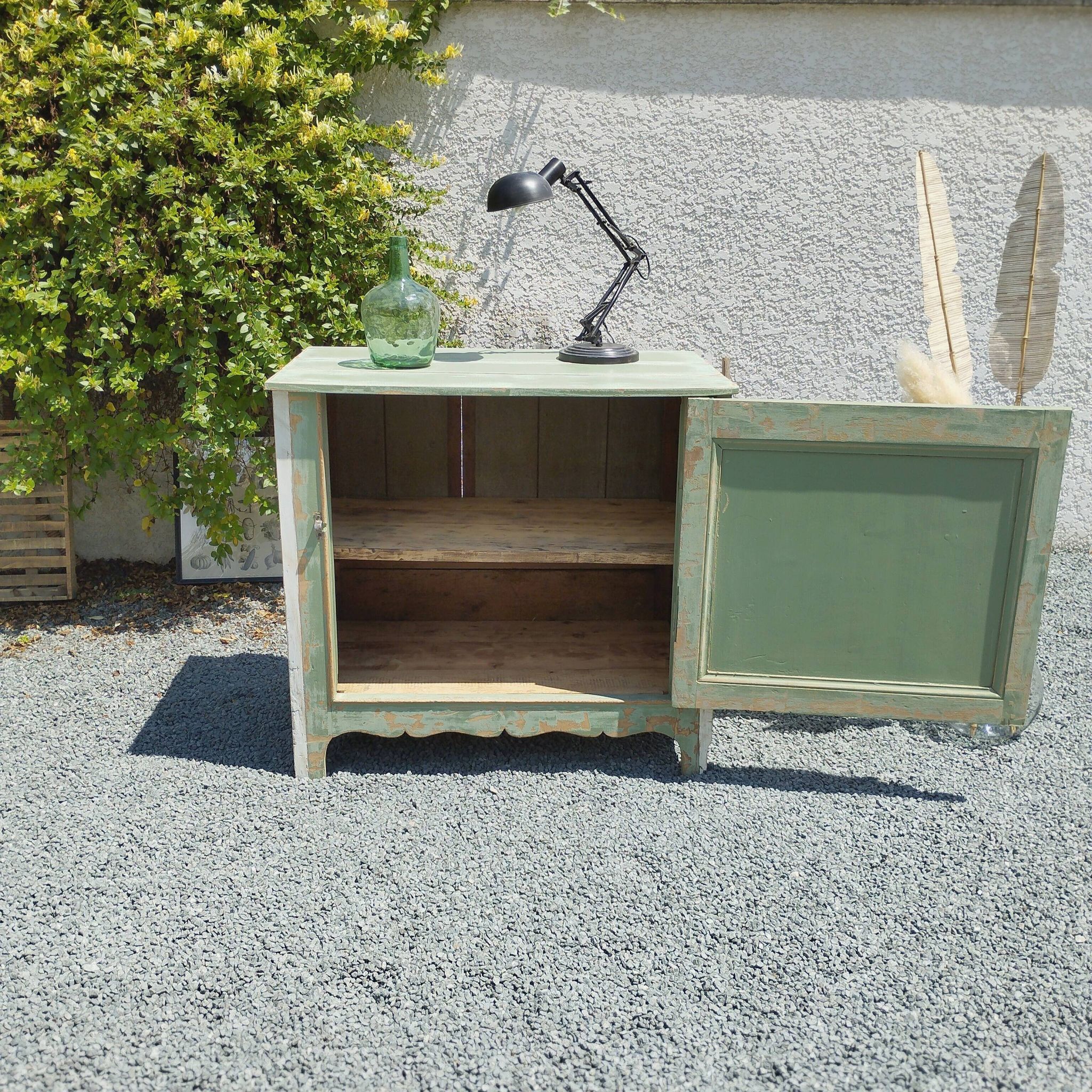 Large vintage olive green jam maker