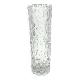 Arktis georgshütte vase – ice bark glass, germany 1970s.