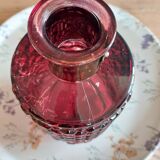 Faceted glass carafe
