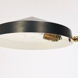 Mid-century table or desk lamp in black brass, Austria, 1960s.