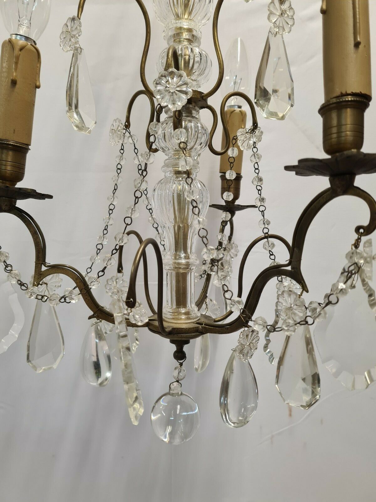 Bronze grapefruit chandelier