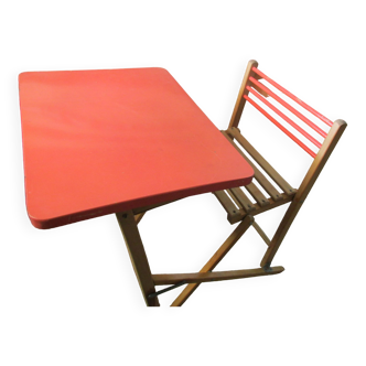 Foldable school desk plideal 60s