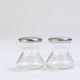 Wilhelm Wagenfeld Mid-Century Max & Moritz Salt Pepper Shakers, WMF, 1950s