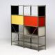 Wim Rietveld Model 663-2 Modular Metal Storage Cabinet for Gispen, 1954