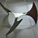 Propeller Round Coffee Table (Helix) by Knut Hesterberg Glass Plate and Metal Base
