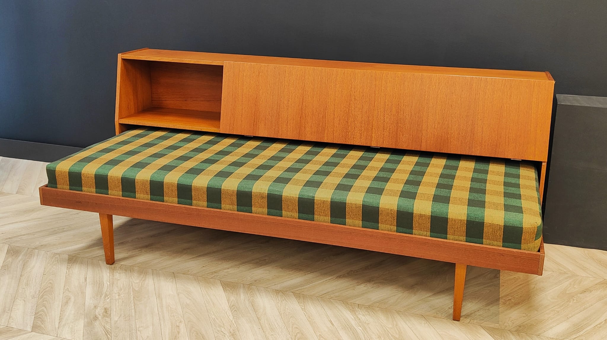 Mid century sofa bed, vintage - daybed, sofa