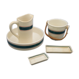 Old bathroom kit miniature ceramic toy k and g lunéville