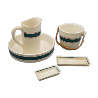 Old bathroom kit miniature ceramic toy k and g lunéville