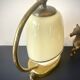 Bauhaus / Modernist lamp brass/bakelite & opaline Mid Century 1940-50
