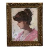 Young woman in profile