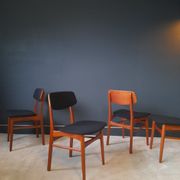 4 Scandinavian chairs by Bundgaard Rasmussen for Thorso Stolefabrik 1960