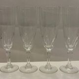 4 champagne flutes