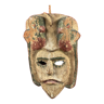 Ancien masque polychrome en bois circa xxème