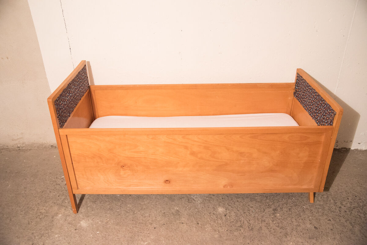 Vintage children's bed, with 140x60 mattress - ase