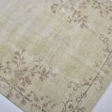 Turkish oushak vintage carpet sku 3158