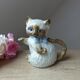 Théière chat en céramique fabriquée au Japon vintage