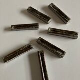 Set of 7 modernist pyrite stoneware potter's knife holders 1970