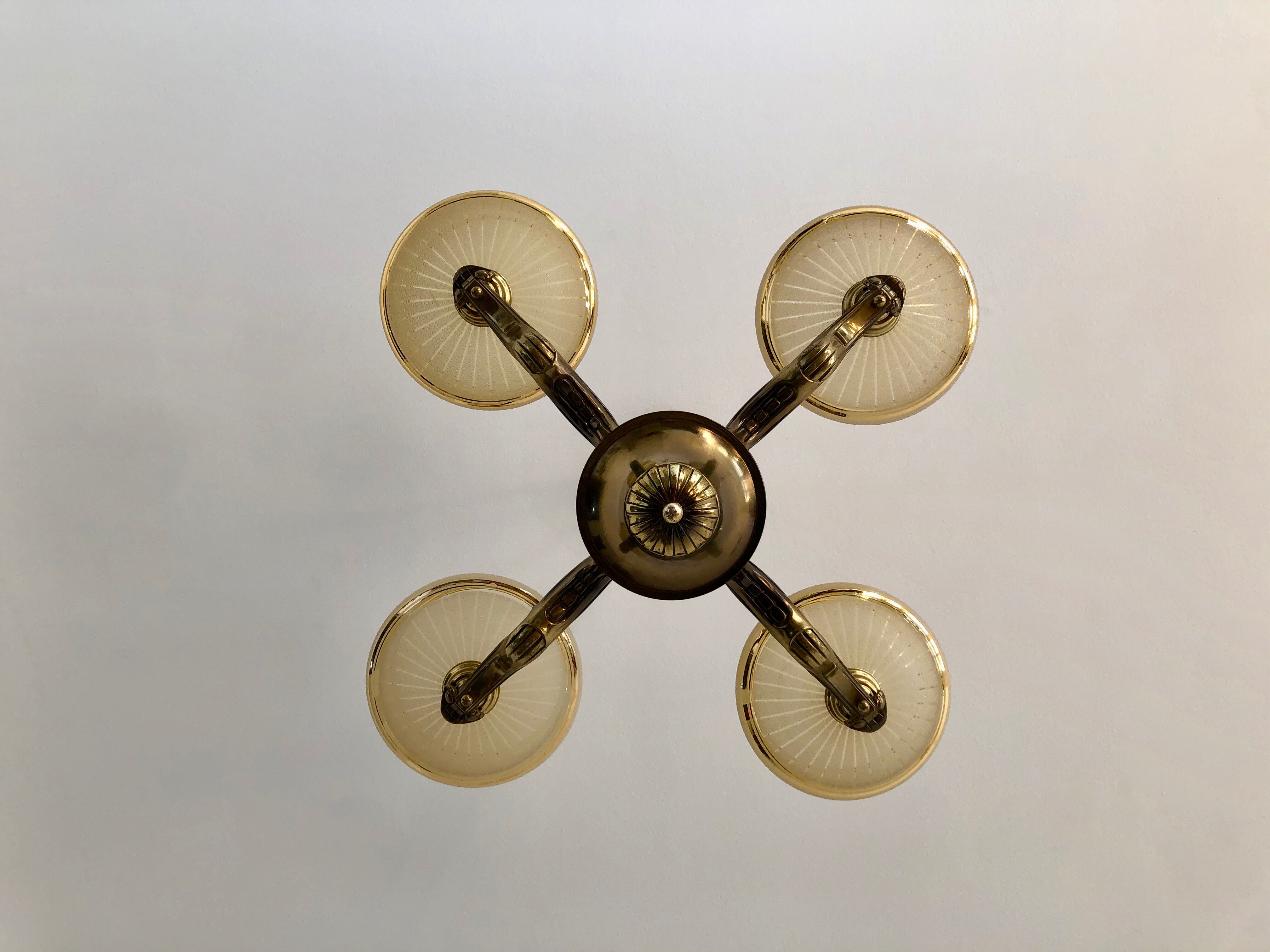 Large art deco chandelier