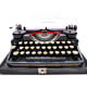 1926 new tape revised black tape underwood typewriter 3 bank