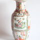 Vase médaillon de rose de Canton chinois, 19ème siècle