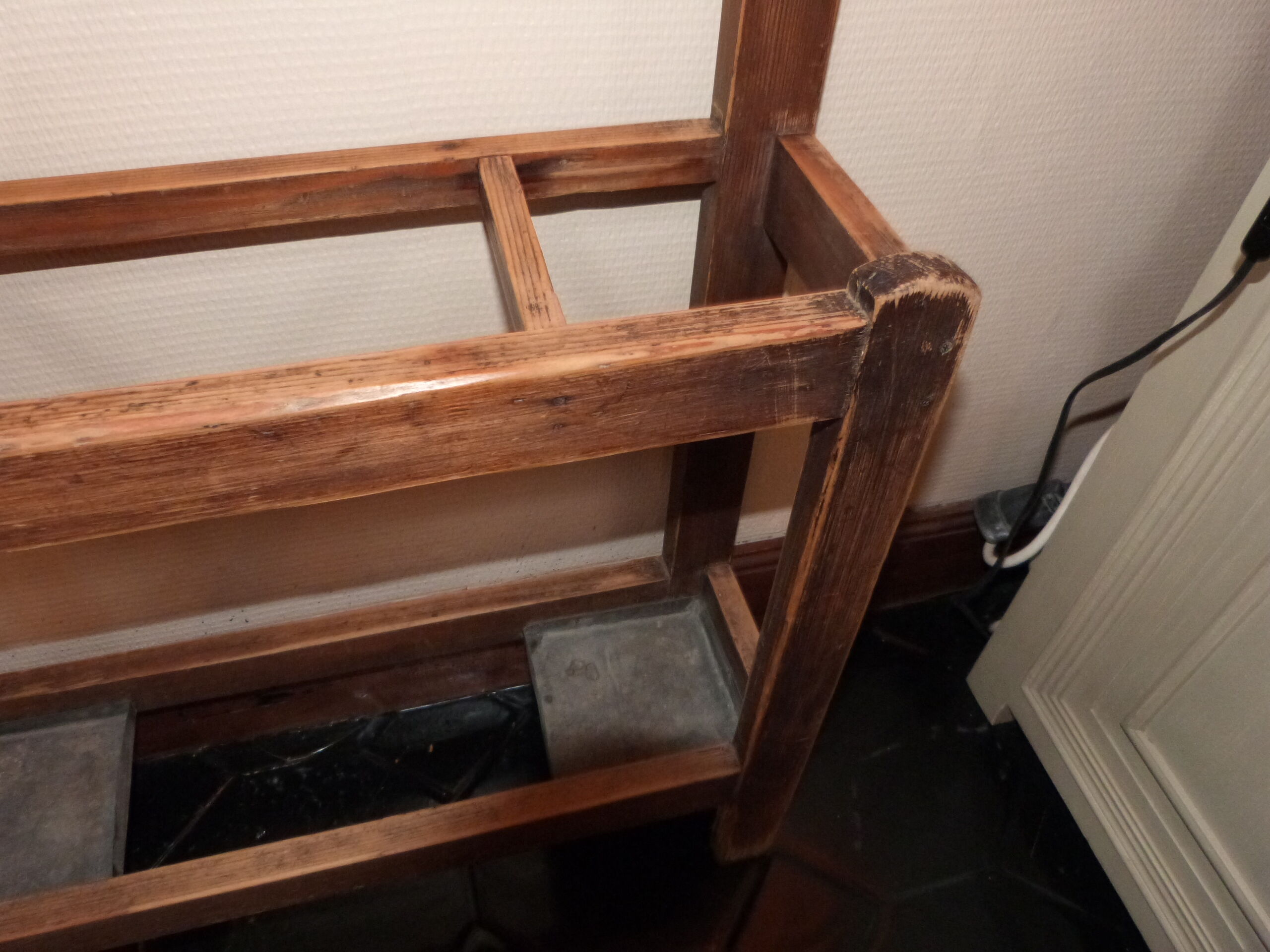 Old wooden coatrack