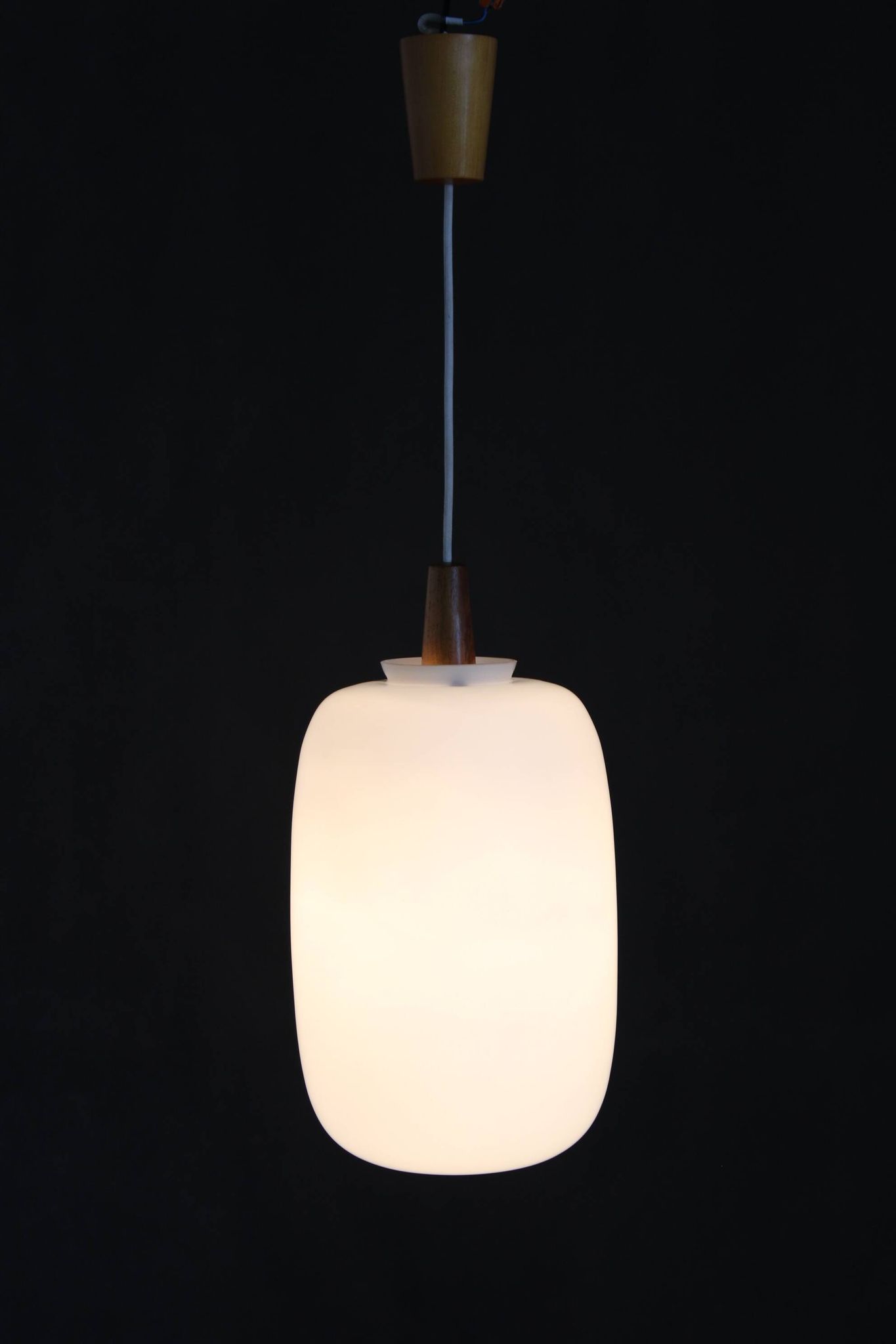 1970s uluv glass pendant, czechoslovakia