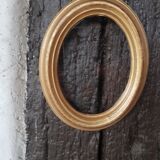 Small oval golden frame