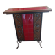 small vintage bar with wrought iron and ceramic tiles