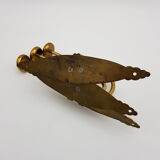 Lot of 3 golden brass crochet pads