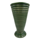 Green ceramic vase
