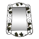 Miroir en fer forgé vintage .