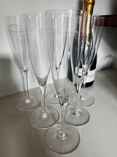 6 flutes à champagne Baccarat