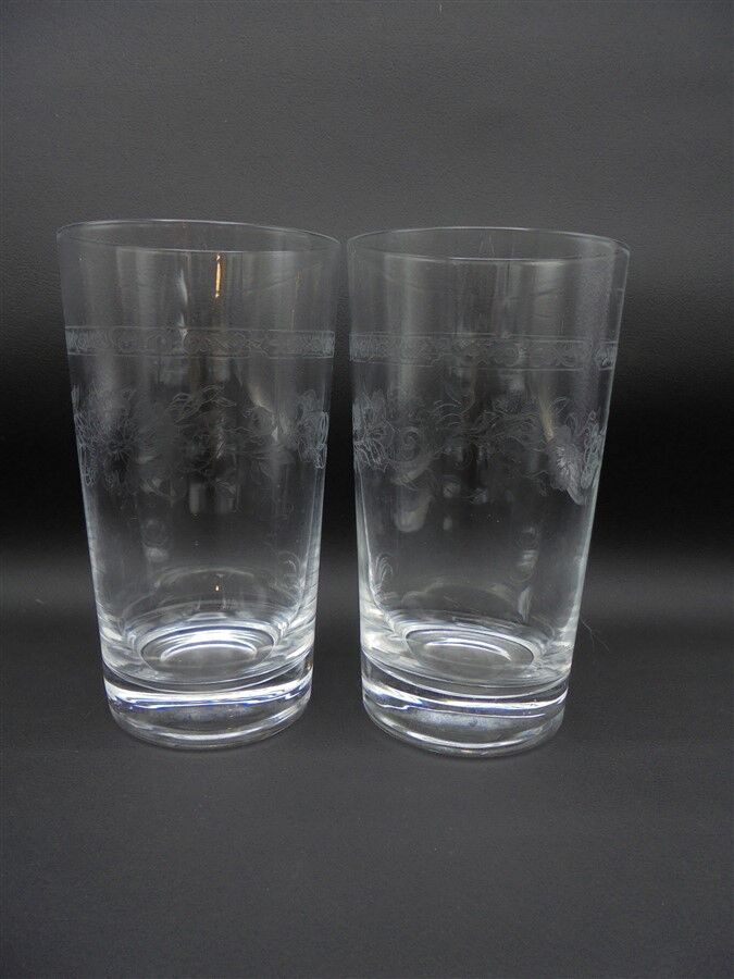 Duo of orangeade glasses