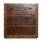 Commode bohème vintage en bois
