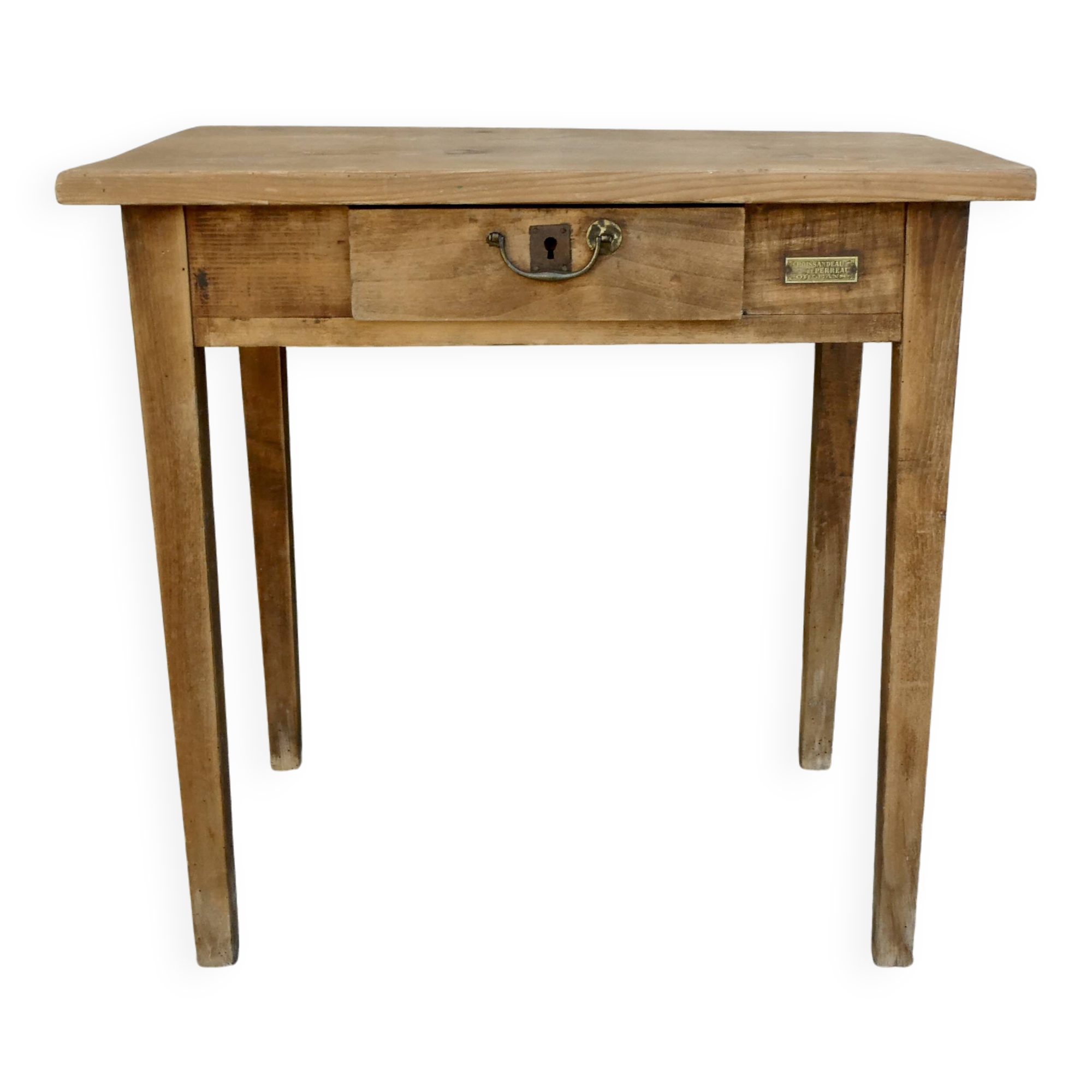 Solid wood desk, Croissandeau and Perreau in Orléans