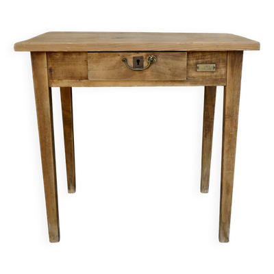 Table bureau en bois massif, Croissandeau et Perreau à Orléans