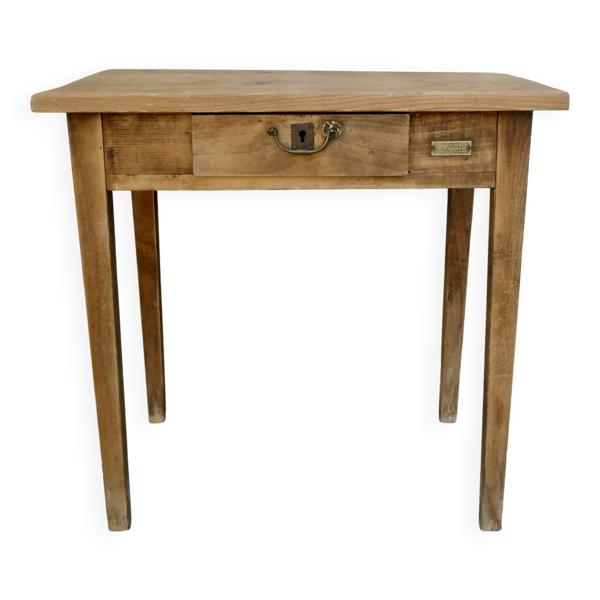 Table bureau en bois massif, Croissandeau et Perreau à Orléans