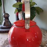Enameled teapot